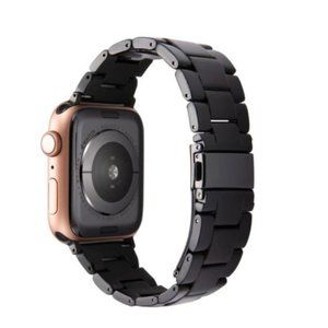 NEW Resin BLACK Strap Band for Apple Watch
